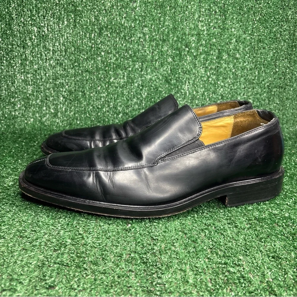 Cole Haan Mens Loafers Size 12 M Black Leather Slip On Dress Shoes‎